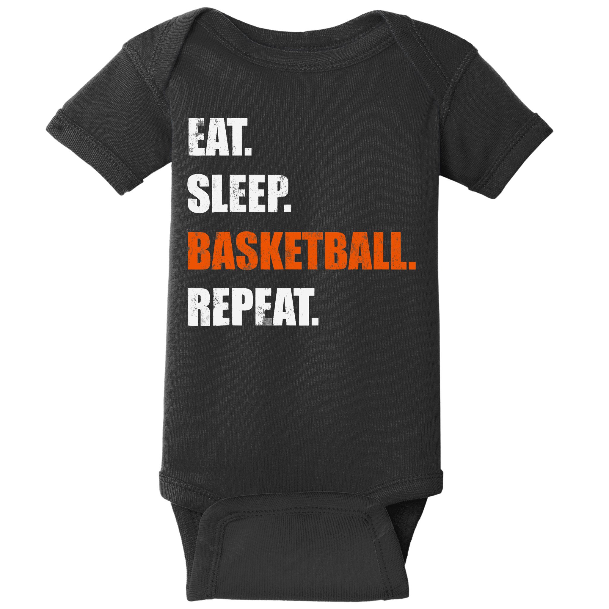 Eat Sleep Basketball Repeat Baby Bodysuit