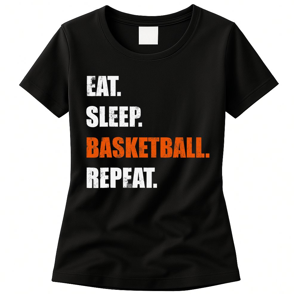 Eat Sleep Basketball Repeat Womens T-Shirt