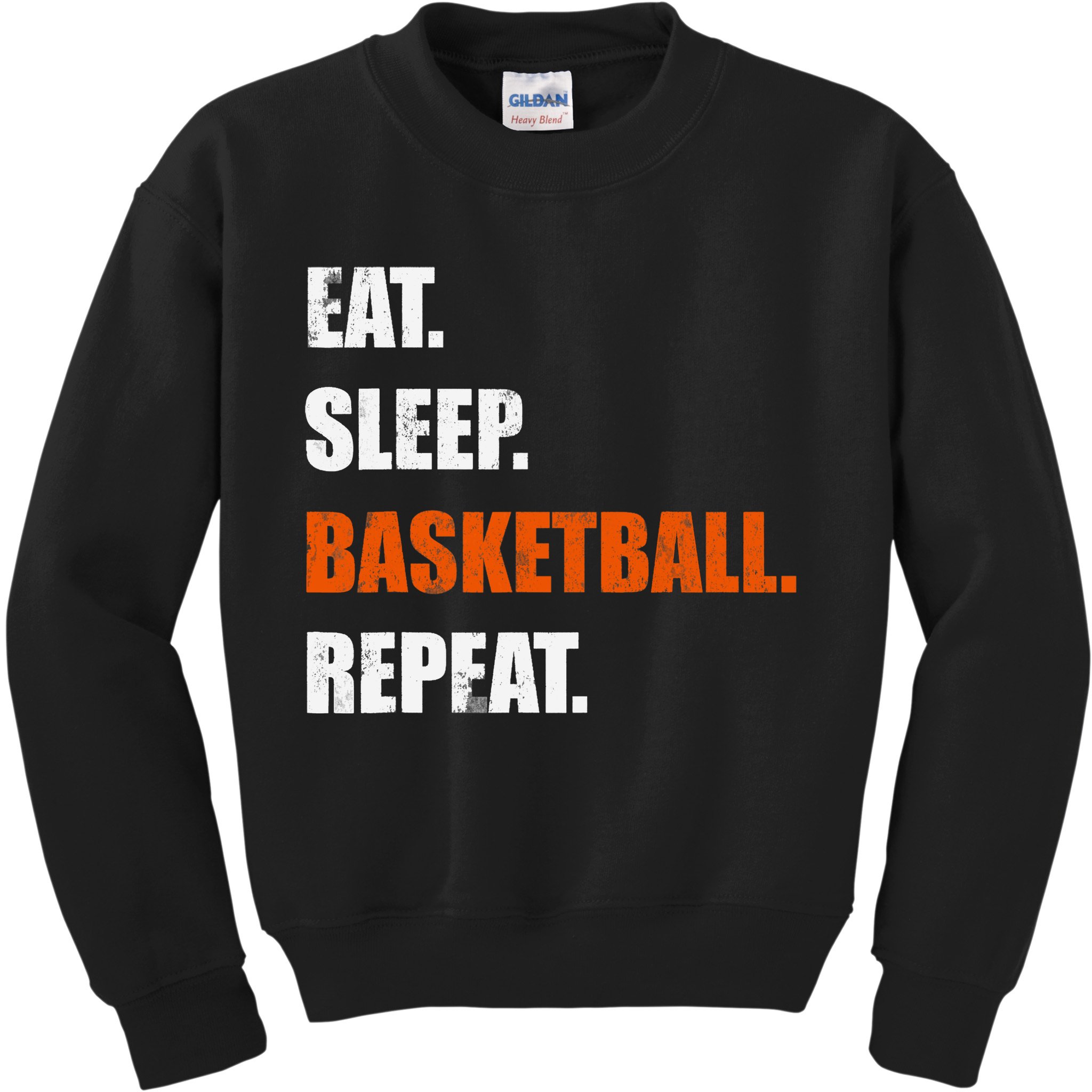 Eat Sleep Basketball Repeat Kids Sweatshirt