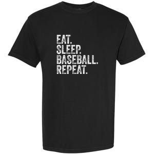 Eat Sleep Baseball Repeat Garment-Dyed Heavyweight T-Shirt