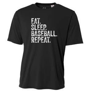 Eat Sleep Baseball Repeat Cooling Performance Crew T-Shirt