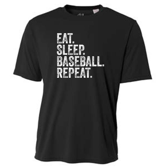 Eat Sleep Baseball Repeat Cooling Performance Crew T-Shirt