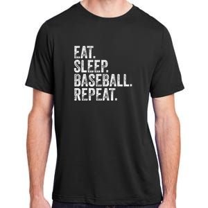 Eat Sleep Baseball Repeat Adult ChromaSoft Performance T-Shirt