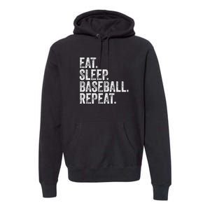 Eat Sleep Baseball Repeat Premium Hoodie