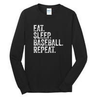 Eat Sleep Baseball Repeat Tall Long Sleeve T-Shirt