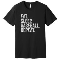 Eat Sleep Baseball Repeat Premium T-Shirt