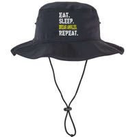 Eat Sleep Break Ankles Repeat Funny Basketball Gift Legacy Cool Fit Booney Bucket Hat