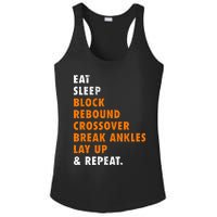 Eat Sleep Basketball Repeat Ladies PosiCharge Competitor Racerback Tank