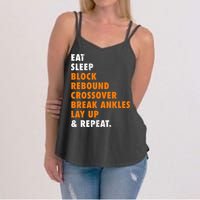 Eat Sleep Basketball Repeat Women's Strappy Tank