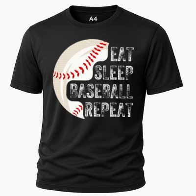 Eat Sleep Baseball Repeat Baseball Cooling Performance Crew T-Shirt
