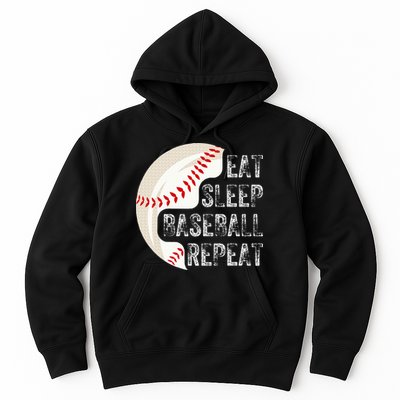Eat Sleep Baseball Repeat Baseball Hoodie