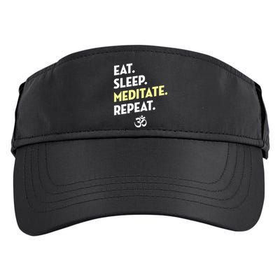 Eat Sleep Be Repeagift Meditation Yoga Gift Adult Drive Performance Visor