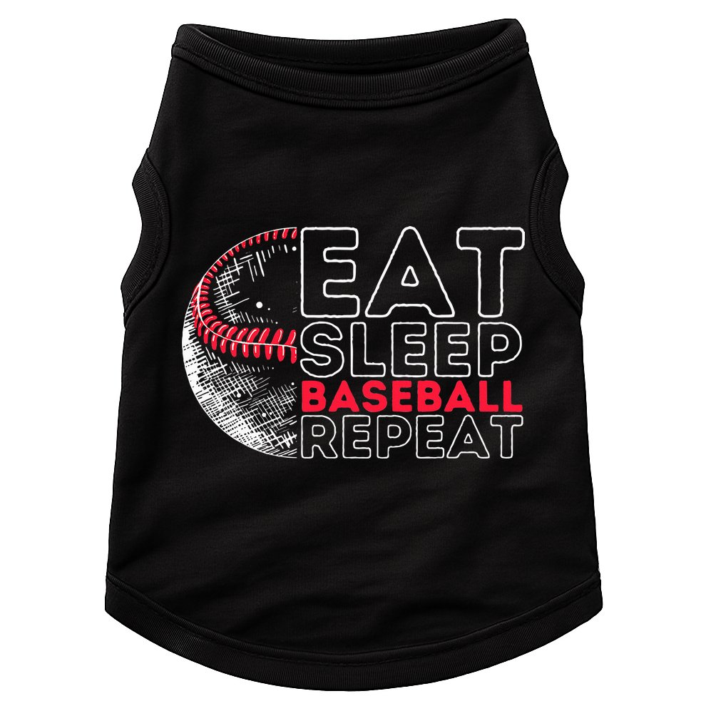 Eat Sleep Baseball Repeat Players Doggie Tank