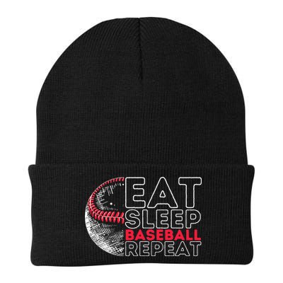 Eat Sleep Baseball Repeat Players Beanie