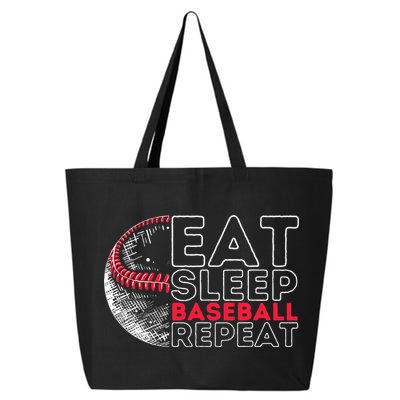 Eat Sleep Baseball Repeat Players 25L Jumbo Tote