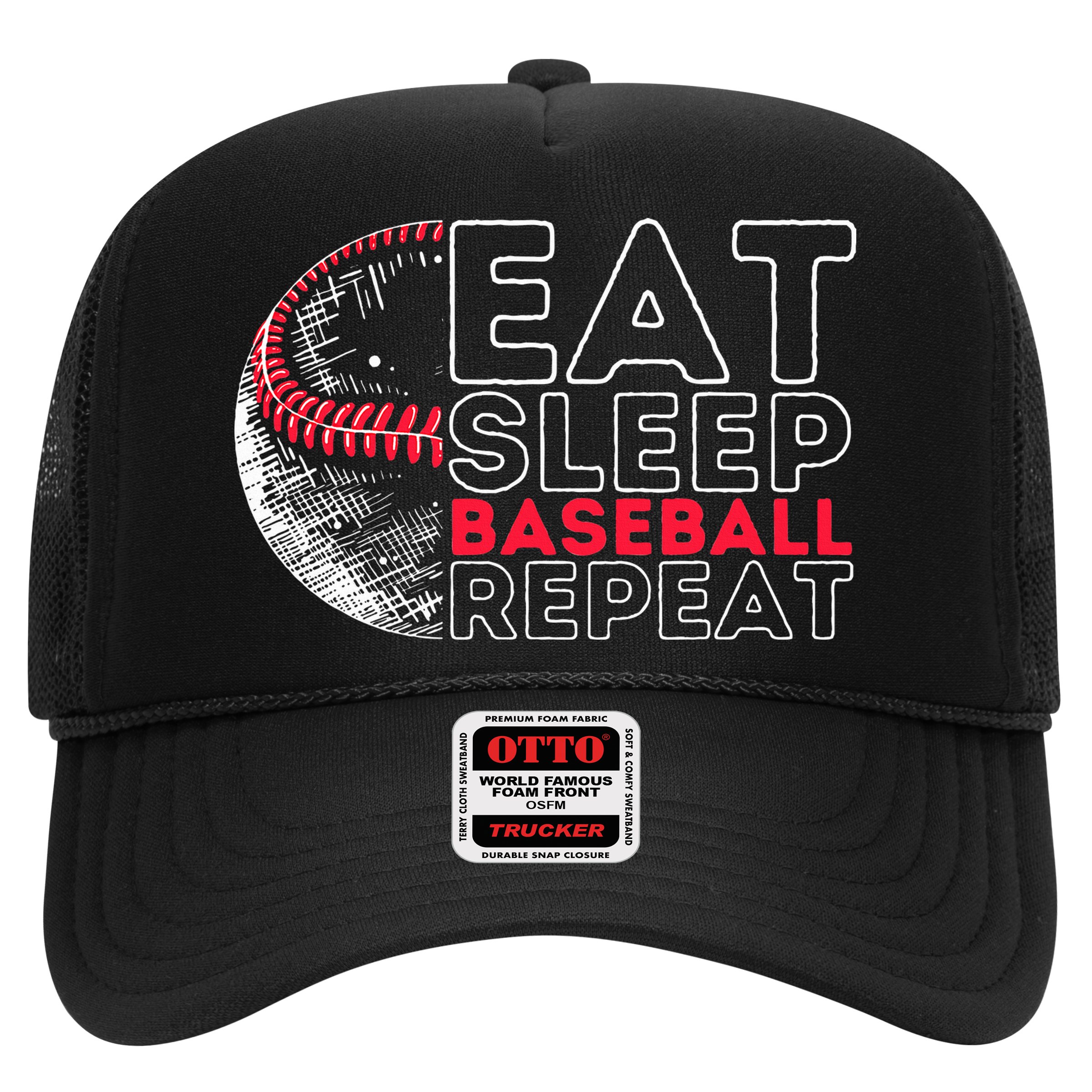 Eat Sleep Baseball Repeat Players Hat