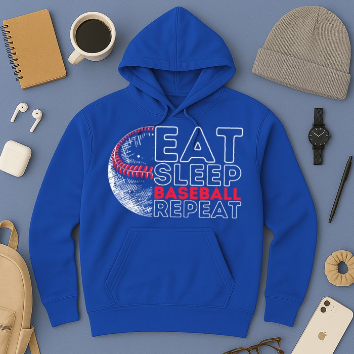 Eat Sleep Baseball Repeat Players Hoodie