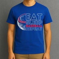 Eat Sleep Baseball Repeat Players T-Shirt