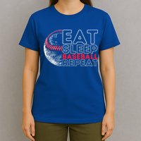 Eat Sleep Baseball Repeat Players T-Shirt