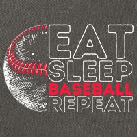 Eat Sleep Baseball Repeat Players Cotton Canvas Backpack