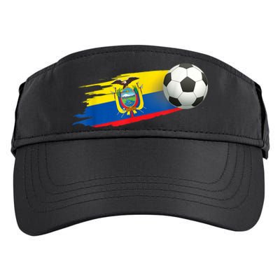 Ecuador Soccer Ball Ecuador Flag Jersey - Ecuador Football Adult Drive Performance Visor