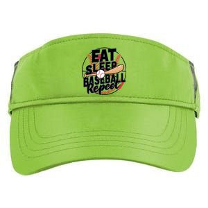 Eat Sleep Baseball Repeat Funny Baseball Player Funny Gift Adult Drive Performance Visor