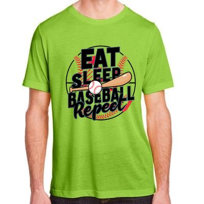 Eat Sleep Baseball Repeat Funny Baseball Player Funny Gift Adult ChromaSoft Performance T-Shirt