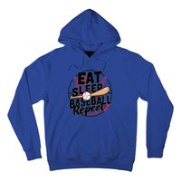 Eat Sleep Baseball Repeat Funny Baseball Player Funny Gift Hoodie