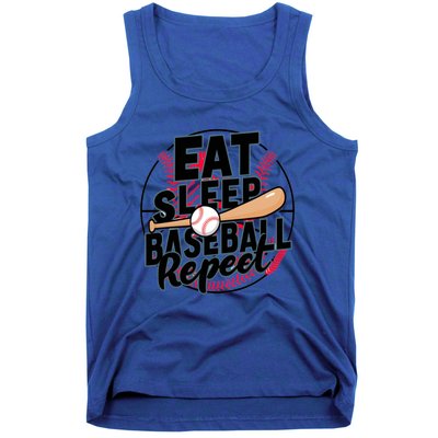 Eat Sleep Baseball Repeat Funny Baseball Player Funny Gift Tank Top