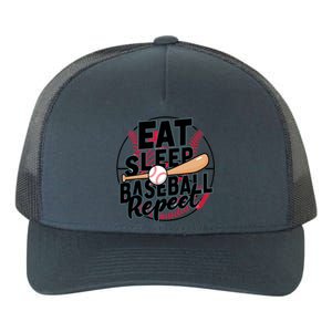 Eat Sleep Baseball Repeat Funny Baseball Player Funny Gift Yupoong Adult 5-Panel Trucker Hat