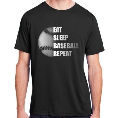 Eat Sleep Baseball Repeat Meaningful Gift Adult ChromaSoft Performance T-Shirt