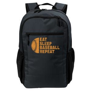 Eat Sleep Baseball Repeat Funny Bat And Ball Softball Lovers Gift Daily Commute Backpack