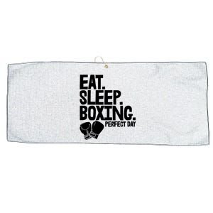 Eat Sleep Boxing Perfect Day Funny Wo Boxing Sports Love Premium Large Microfiber Waffle Golf Towel