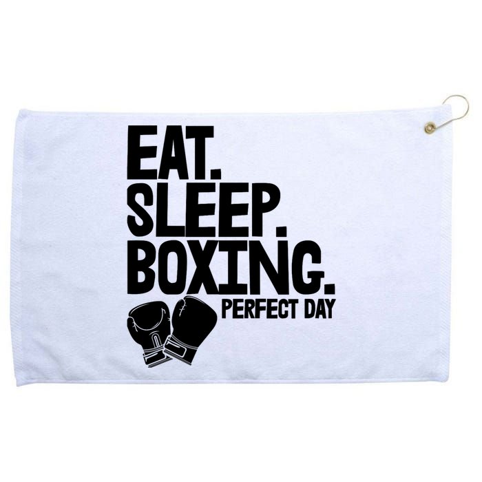 Eat Sleep Boxing Perfect Day Funny Wo Boxing Sports Love Premium Grommeted Golf Towel