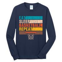 Eat. Sleep. Basketball. Repeat. Basketball Youths Bball Tall Long Sleeve T-Shirt