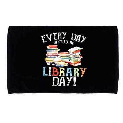 Everyday Should Be Library Day Reading Book Librarian Lover Microfiber Hand Towel