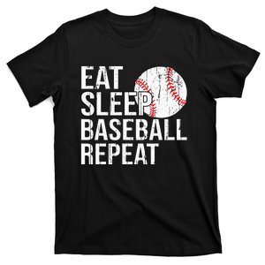 Eat Sleep Baseball Repeat Gifts For Fathers Day T-Shirt