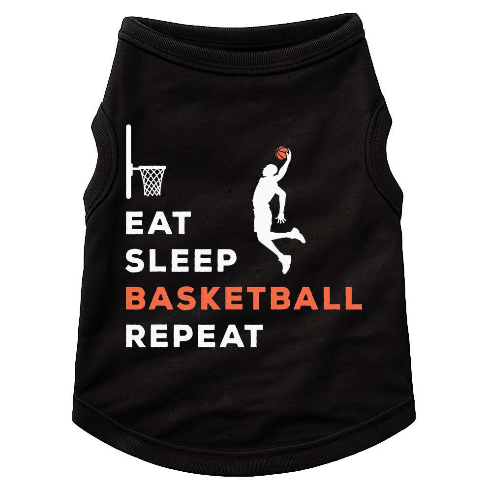 Eat Sleep Basketball Repeat Player Coach Hooper Doggie Tank