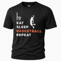Eat Sleep Basketball Repeat Player Coach Hooper Performance Shirt