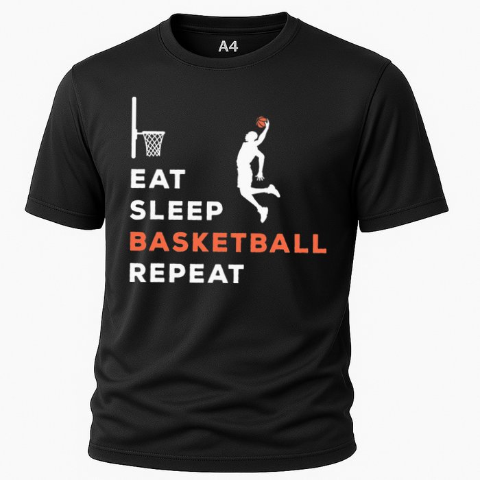 Eat Sleep Basketball Repeat Player Coach Hooper Performance Shirt