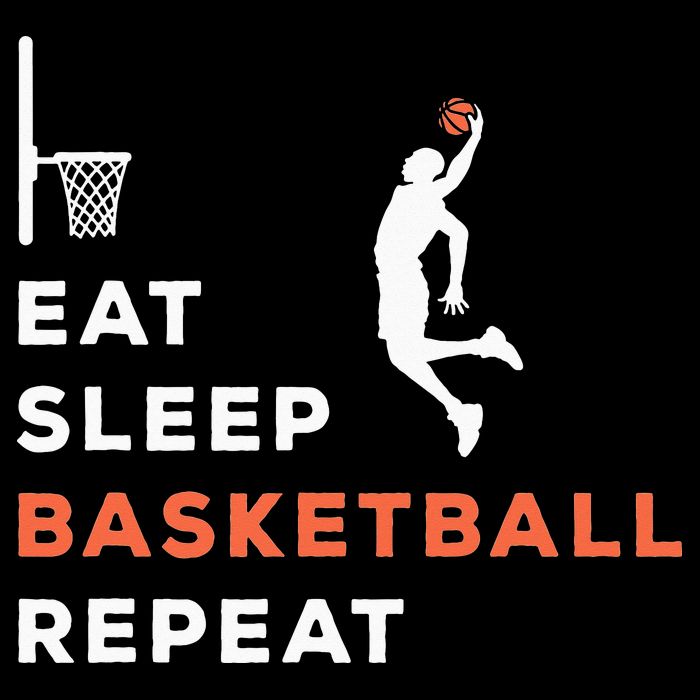 Eat Sleep Basketball Repeat Player Coach Hooper Performance Shirt