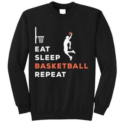Eat Sleep Basketball Repeat Player Coach Hooper Sweatshirt