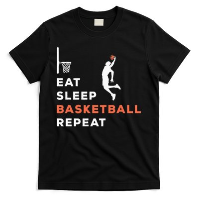 Eat Sleep Basketball Repeat Player Coach Hooper T-Shirt