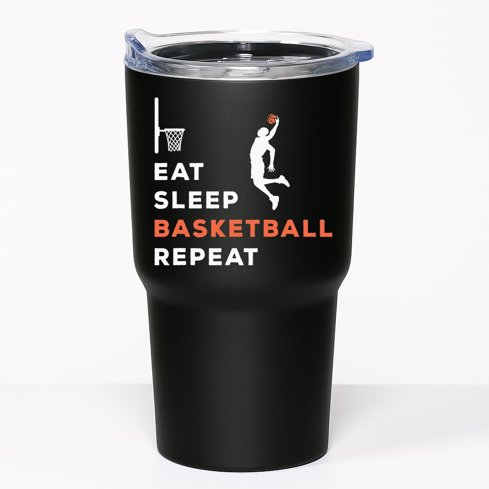 Eat Sleep Basketball Repeat Player Coach Hooper Tumbler