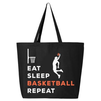 Eat Sleep Basketball Repeat Player Coach Hooper 25L Jumbo Tote