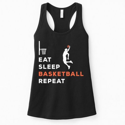 Eat Sleep Basketball Repeat Player Coach Hooper Womens Tank Top