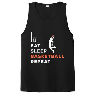 Eat Sleep Basketball Repeat Player Coach Hooper PosiCharge Competitor Tank