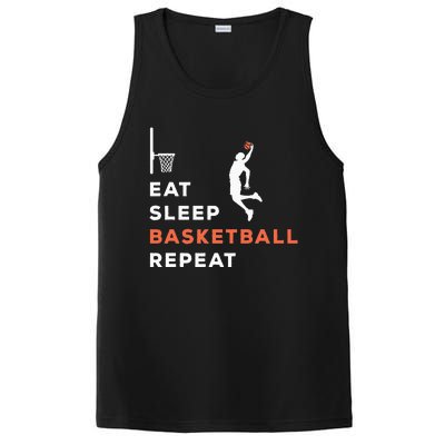 Eat Sleep Basketball Repeat Player Coach Hooper PosiCharge Competitor Tank