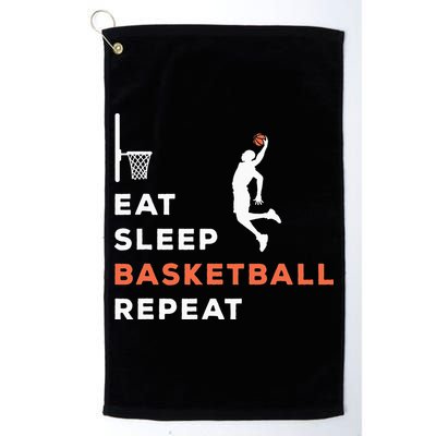 Eat Sleep Basketball Repeat Player Coach Hooper Golf Towel