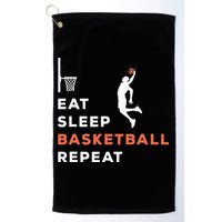 Eat Sleep Basketball Repeat Player Coach Hooper Golf Towel